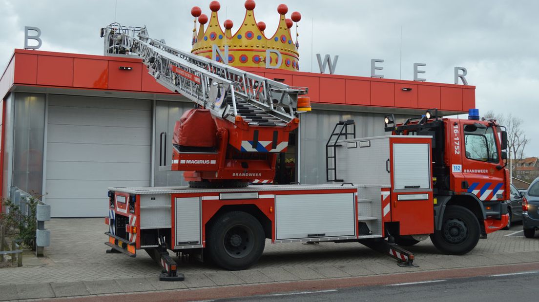 In Katwijk werd 'brandweer' door de wind 'bandweer'.