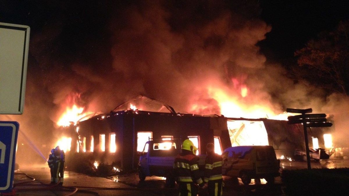 Brand op vakantiepark Klein Vink in Arcen