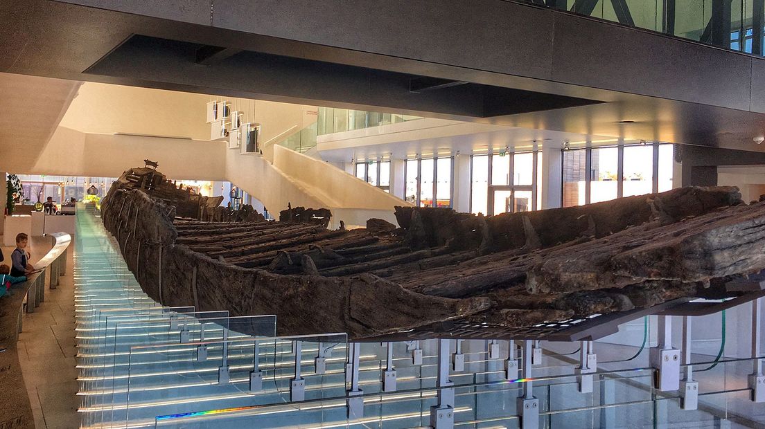 Romeins schip in Castellum Hoge Woerd