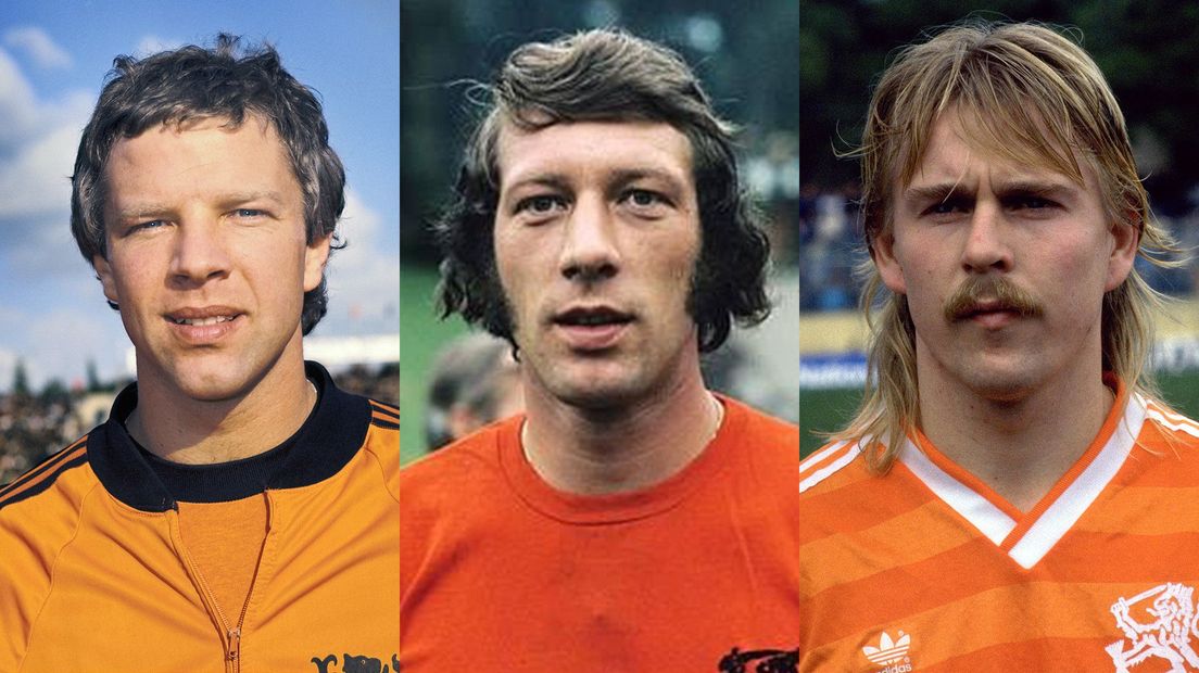 Henk van Leeuwen, Aad Mansveld en Joop Lankhaar in Oranje