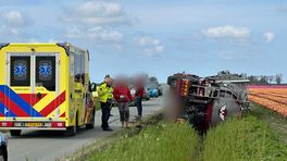 112-nieuws dinsdag 16 april: Vrachtwagen kantelt bij Uithuizen • Brandlucht in afslankstudio Hoogezand