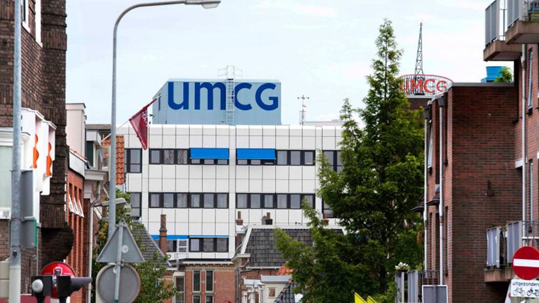 Het UMCG in de stad Groningen