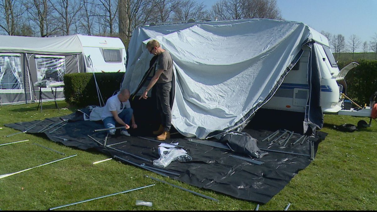 De campings zijn open, het gestoei met tentstokken kan beginnen