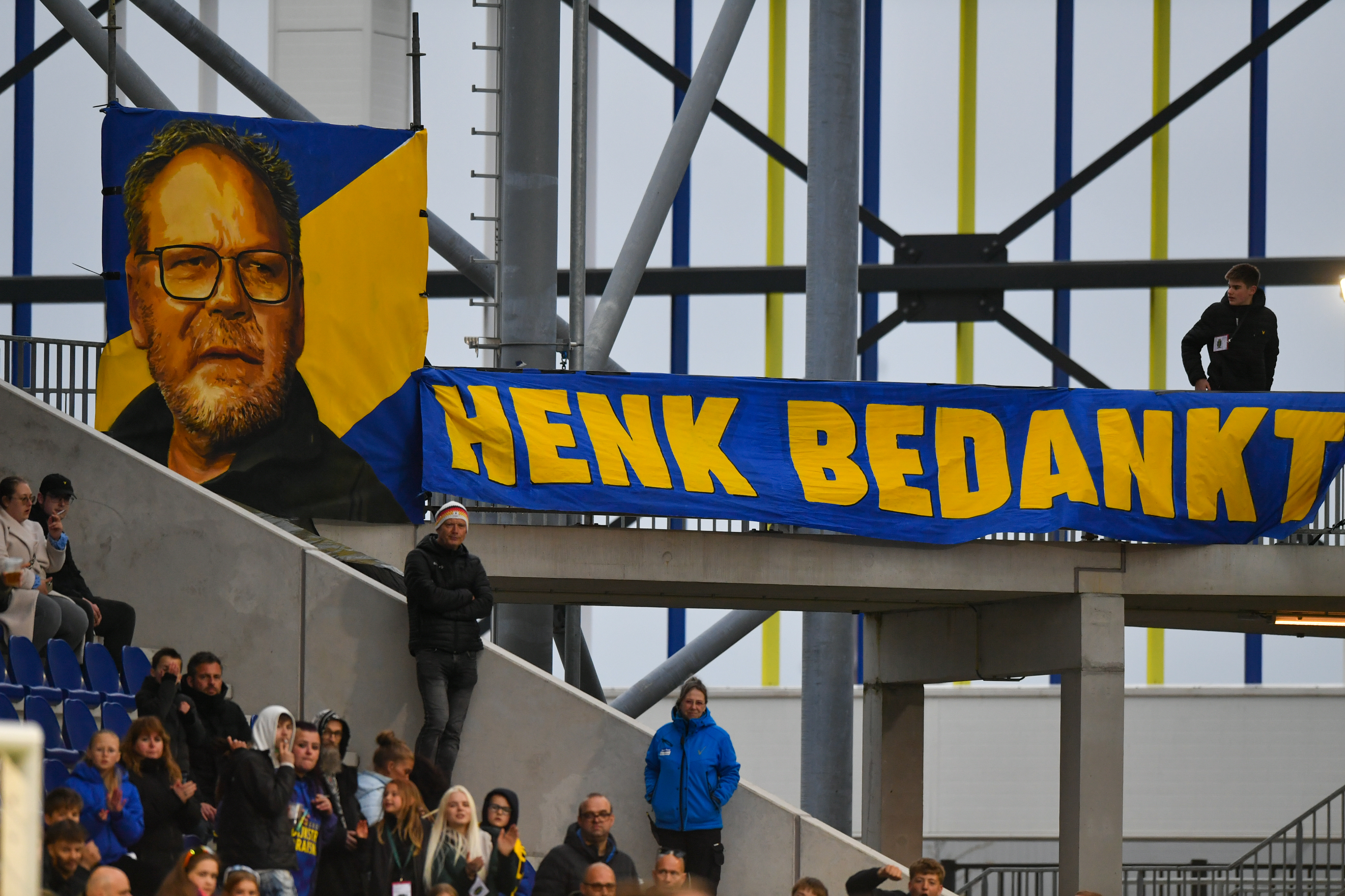 Grut spandoek foar De Jong