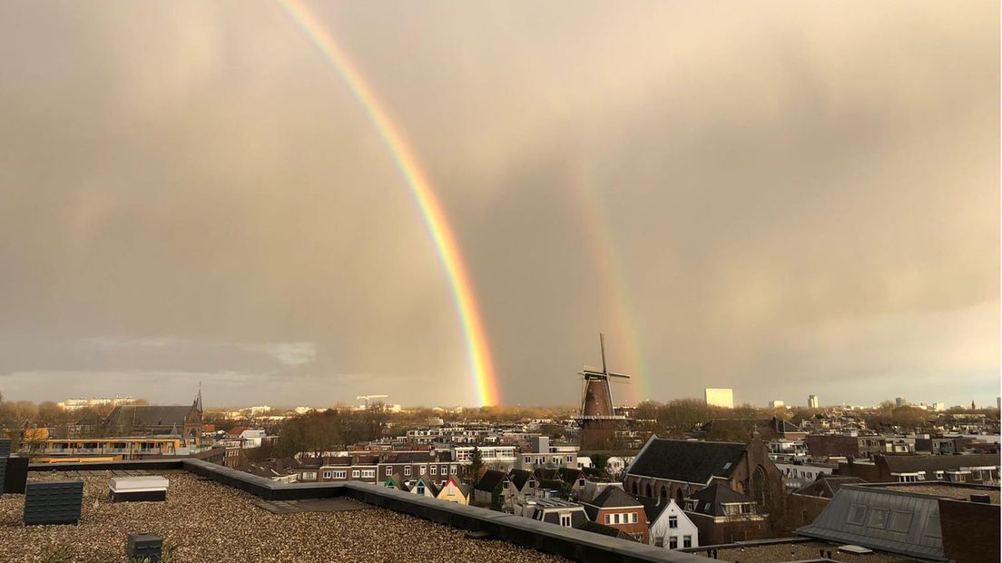 Eén van de ingezonden regenboogfoto's van afgelopen januari.