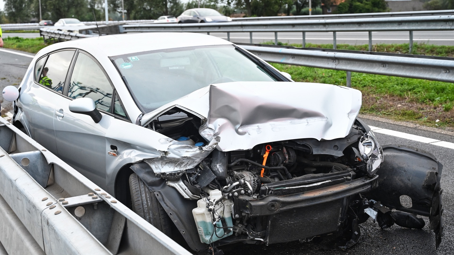 Eenzijdig ongeluk op A27 bij Lexmond
