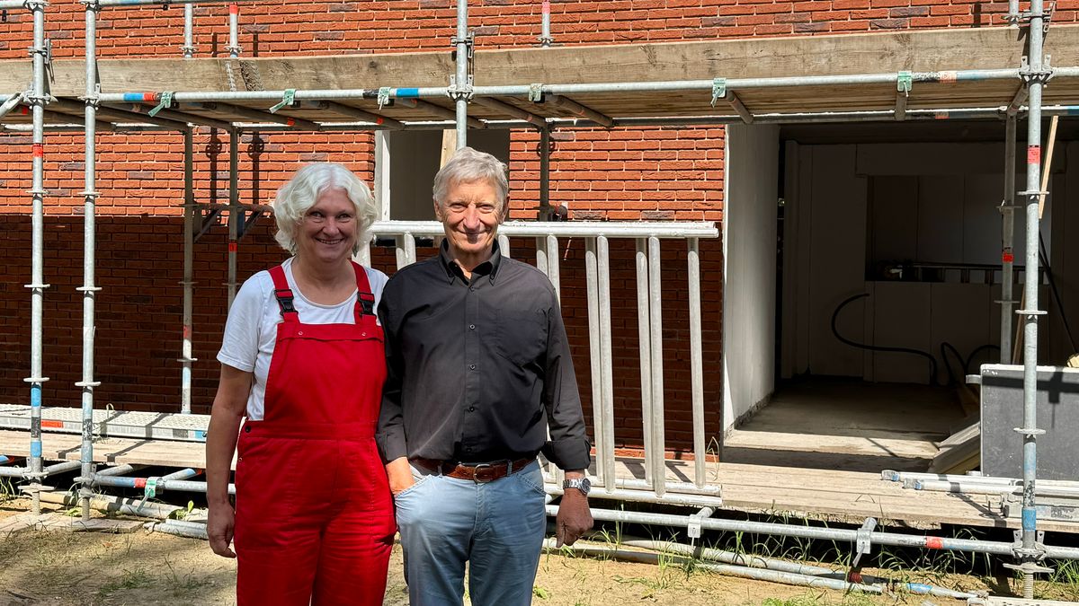 Henny Voogd haar droomhuis krijgt vorm, alleen kan ze er zelf niks van zien