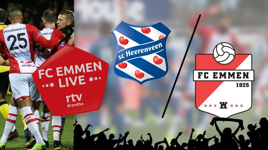 Volg SC Heerenveen - FC Emmen hier van minuut tot minuut (Rechten: RTV Drenthe)