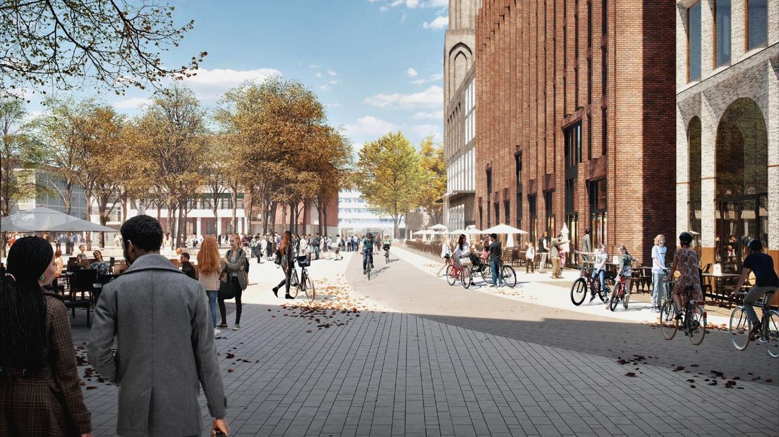 De nieuwe Grote Markt vanaf de Oosterstraat