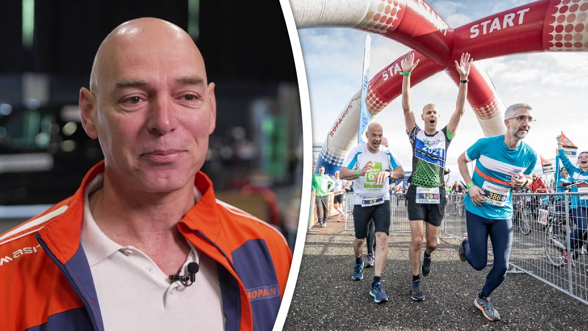 De directeur van de Roparun durft pas te ontspannen bij de finish, zegt hij tegen Rijnmond