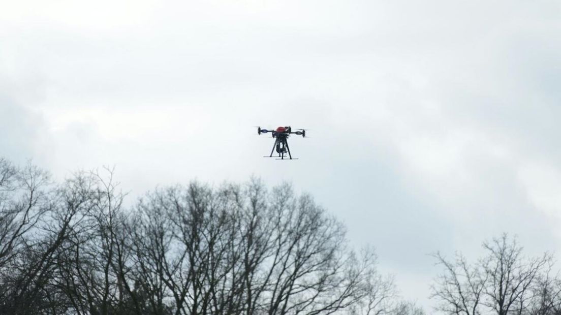 Drone Argus ingezet bij brand in Losser