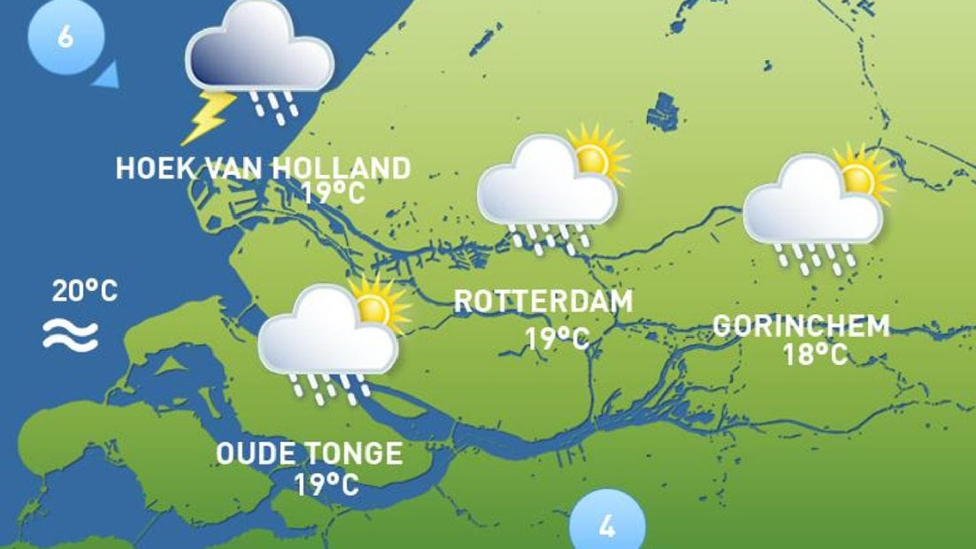 Het weer van woensdag 9 september 2026