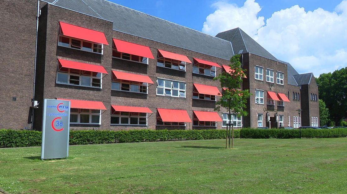 Twents Carmel College aan de Lyceumstraat, locatie van de (ver)nieuwbouw