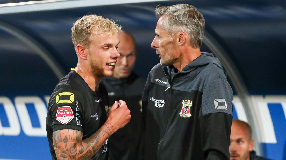 Luuk Brouwers en trainer Kees van Wonderen