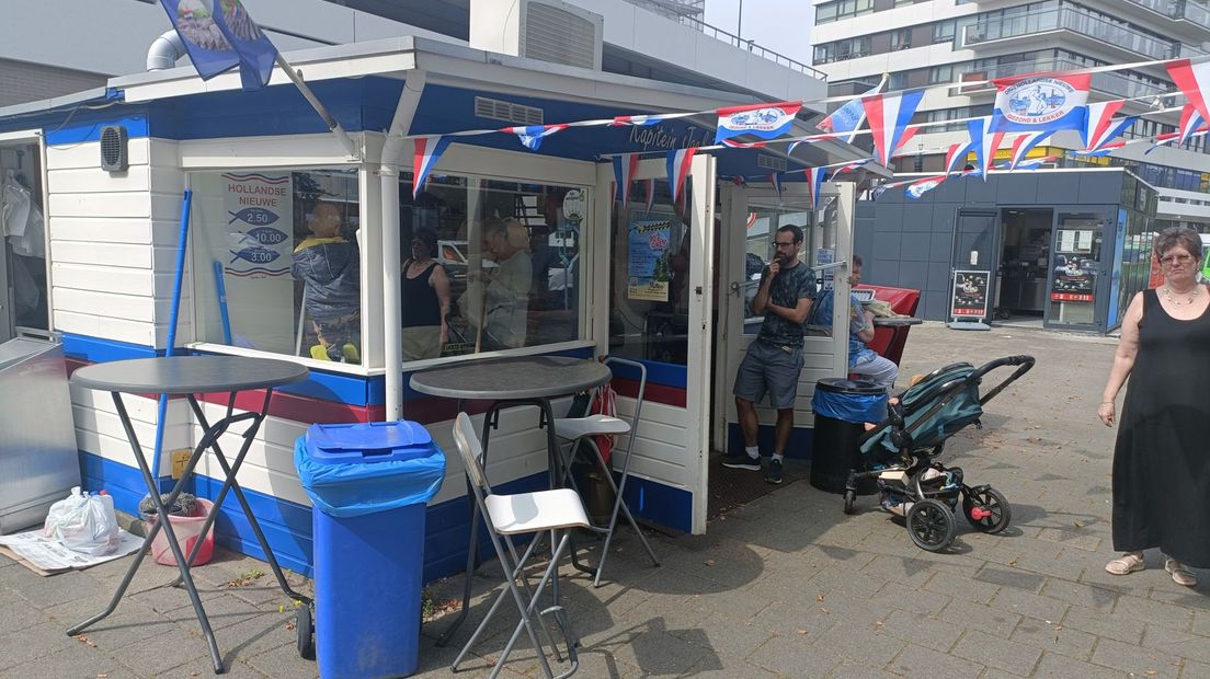De kiosk op de hoek van de Thorbeckelaan en het Colijnplein in Den Haag