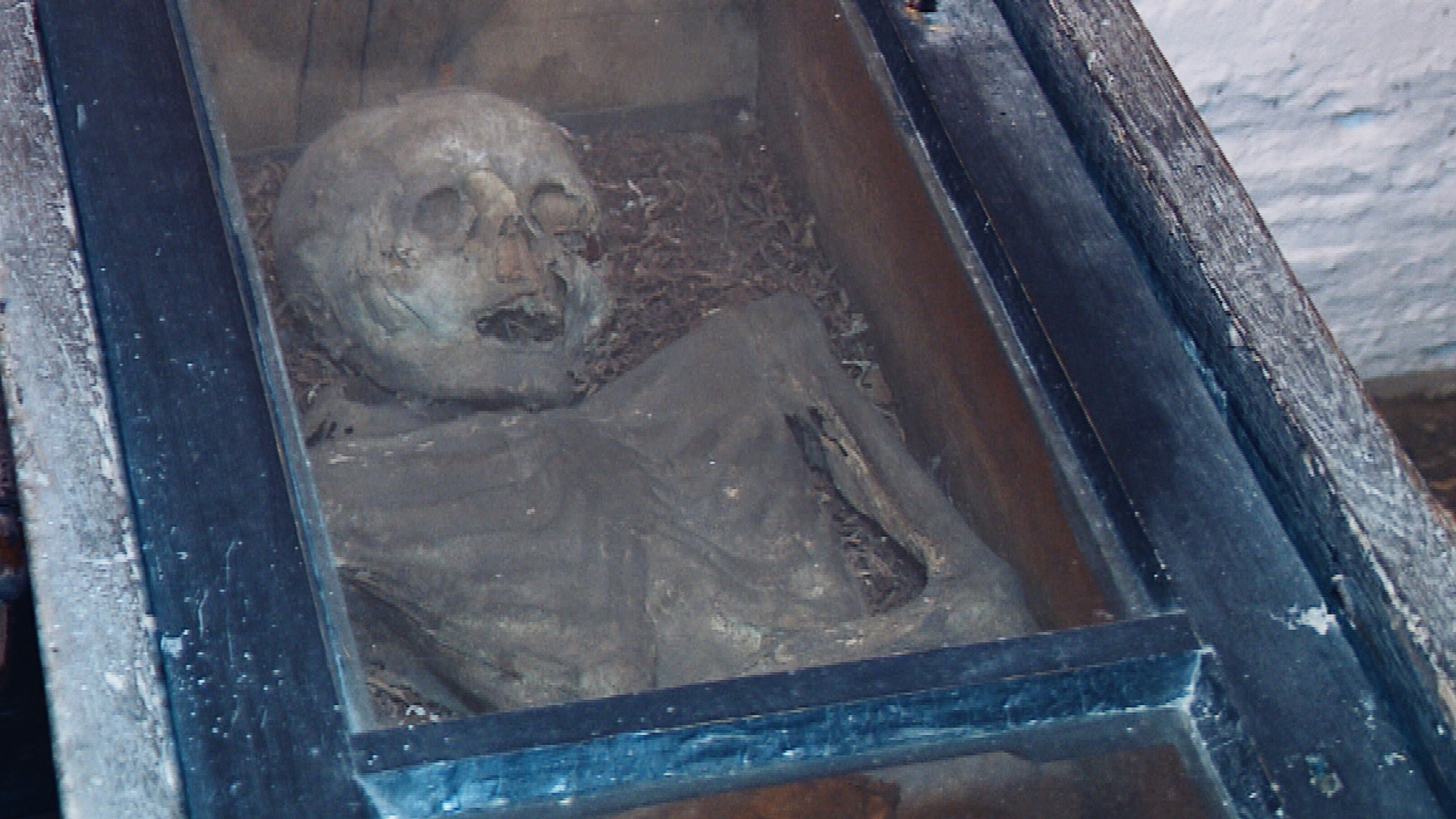 Een van de vier mummies van Wiuwert