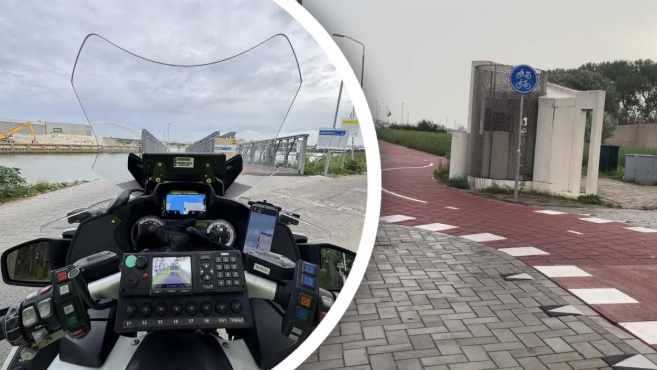 Fietsers- en bromfietsers laten het aangelegde fietspad massaal links liggen, merkten politieagenten in Dordrecht