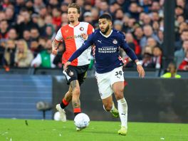 Saibari en Valente tijdens Feyenoord-PSV