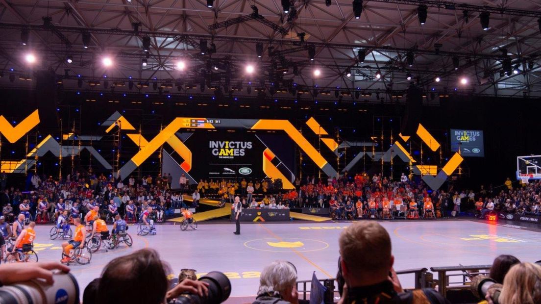De rolstoelbasketbalfinale tussen Nederland en de Verenigde Staten | Foto : Richard Mulder