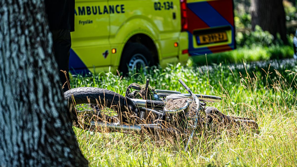 Motorrijder gewond bij eenzijdig ongeluk in Oosterwolde