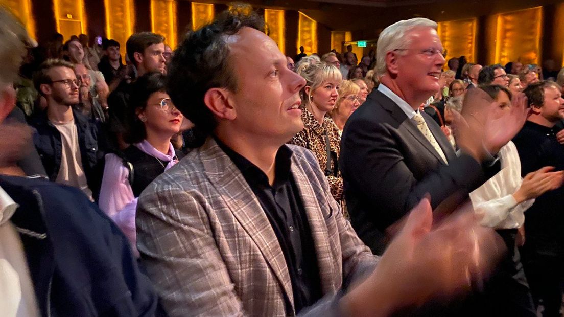 Tijs de Bree tijdens de uitreiking van de Cultuurprijs Overijssel 2023
