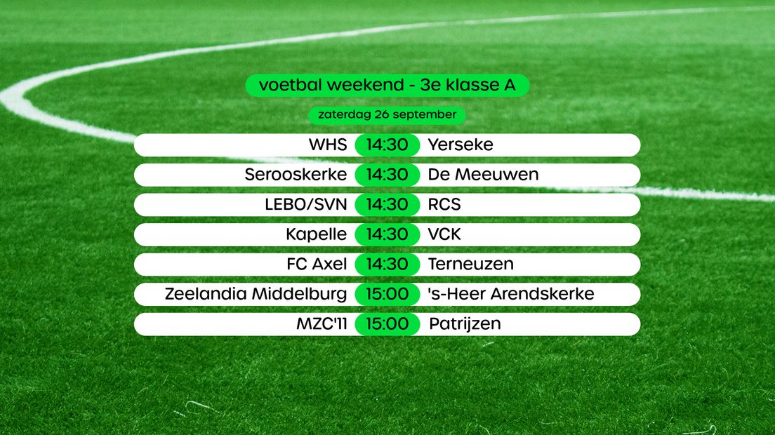 Programma 3e klasse A, swipe voor stand