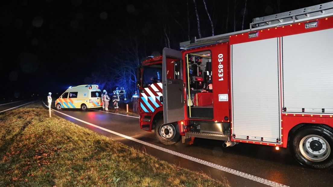 De bestuurder moest naar het ziekenhuis