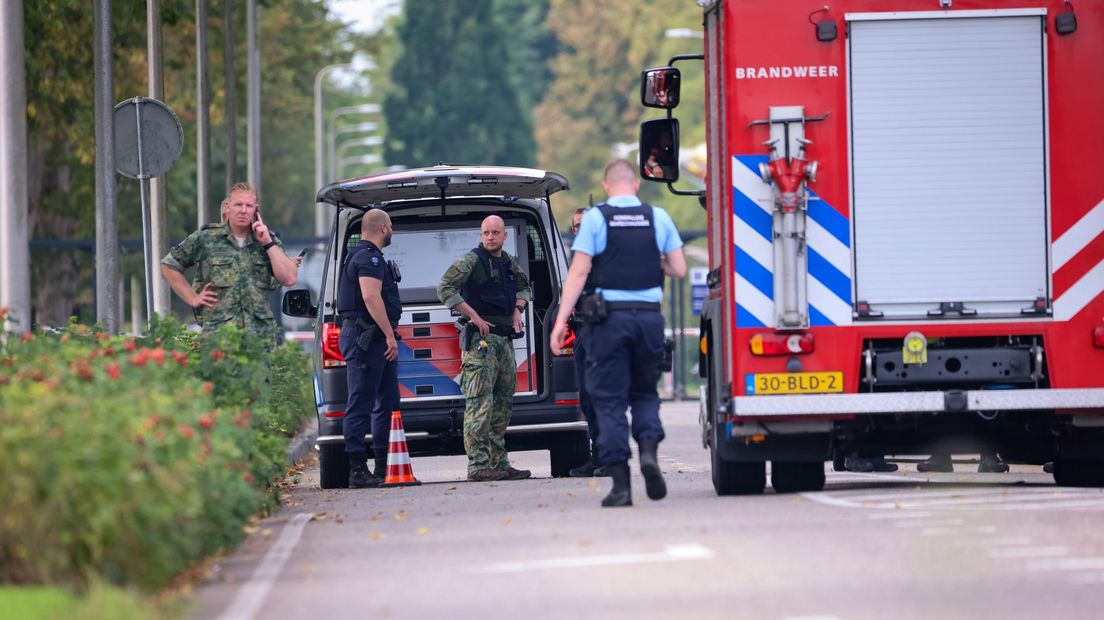 Er is een pakketje aangetroffen bij de vliegbasis