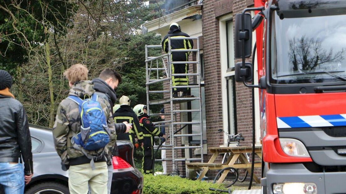 Brand in kantoorpand Enschede