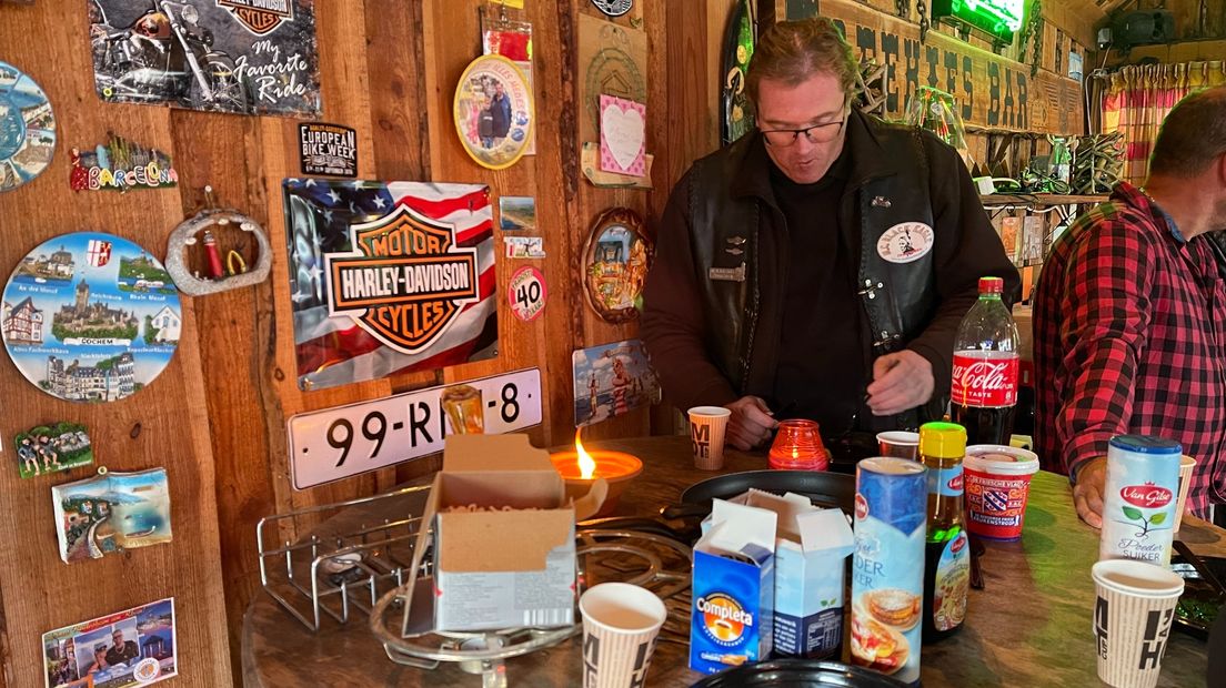 Pannenkoeken eten in de Biergarten