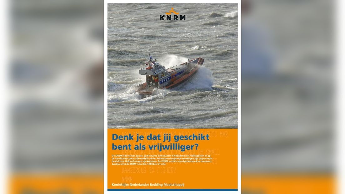 KNRM werft nieuwe vrijwilligers.