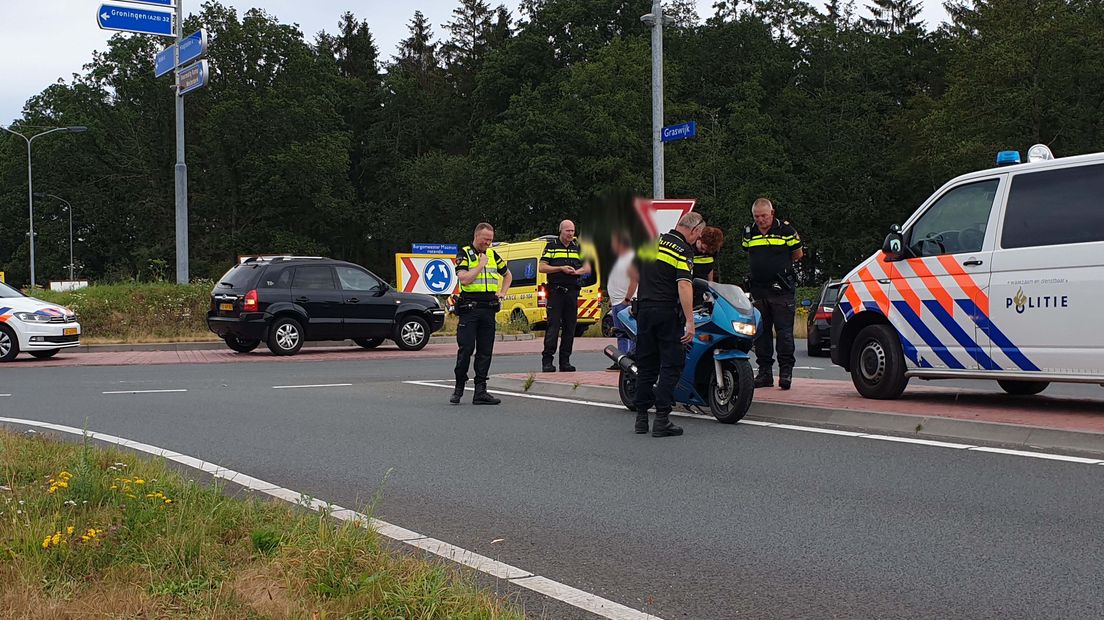 Motorrijder gewond in Assen (Rechten: Persbueau Meter)