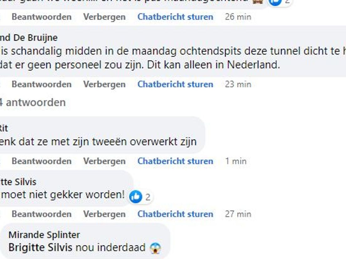 Op de Facebookpagina van RTV Rijnmond nemen reaguurders geen blad voor de mond