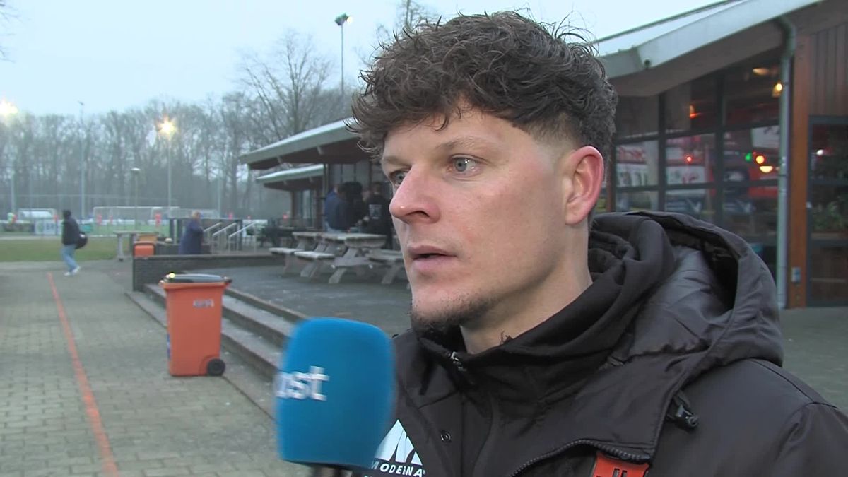 Danny Bouws na de nederlaag van HHC tegen Rijnsburgse Boys