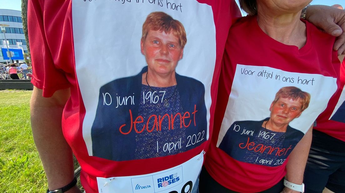Vrienden en familie fietsen voor Jeannet die vandaag jarig zou zijn