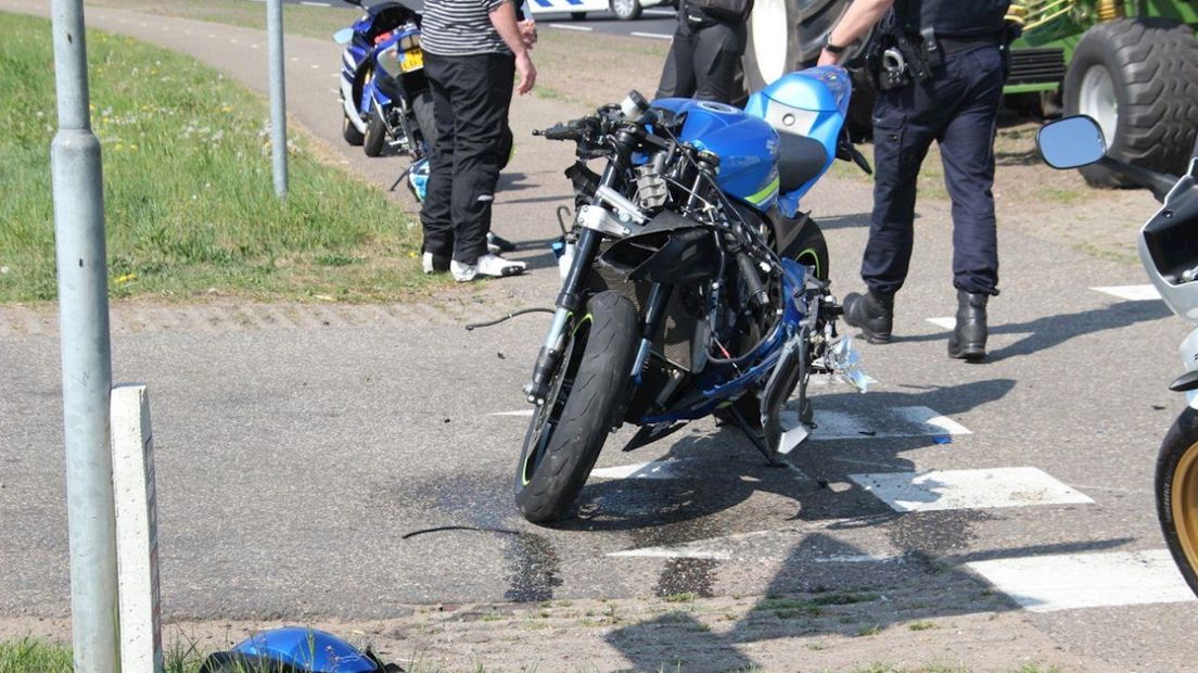 Motorrijder gewond in Bornerbroek