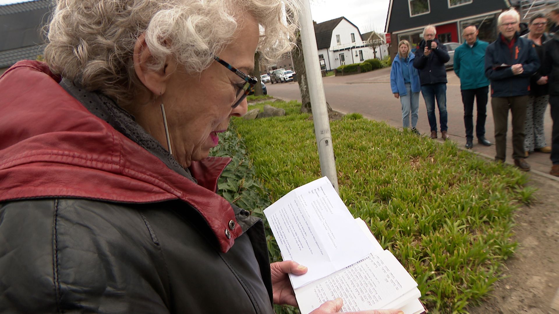 Een gebed wordt voorgedragen