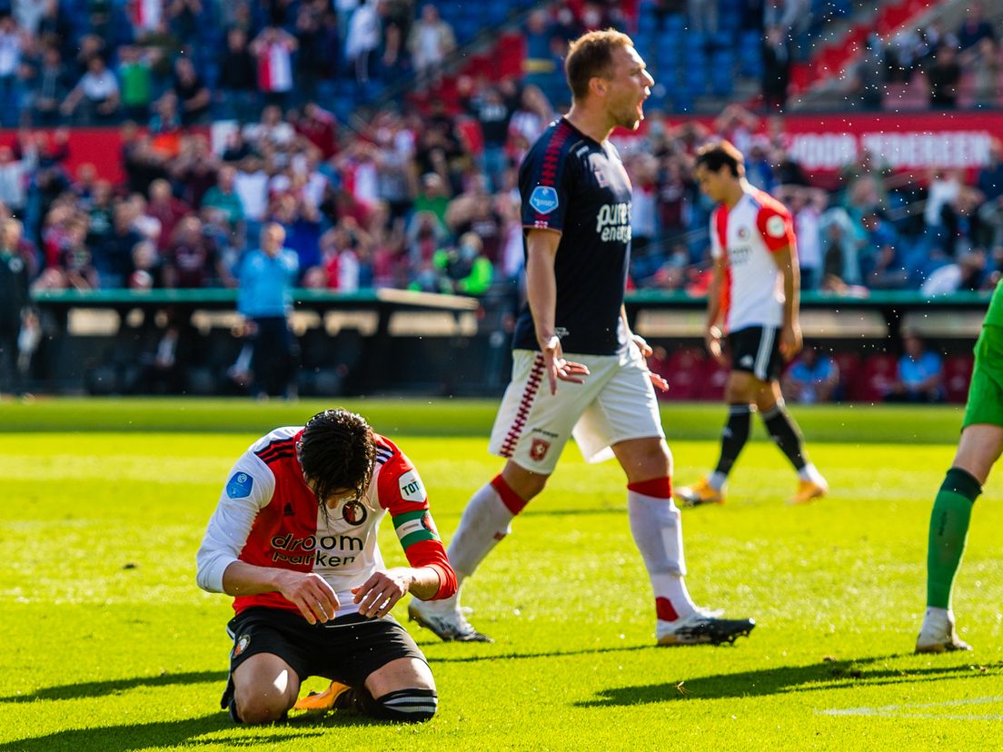 Steven Berghuis baalt van het missen van een grote kans.