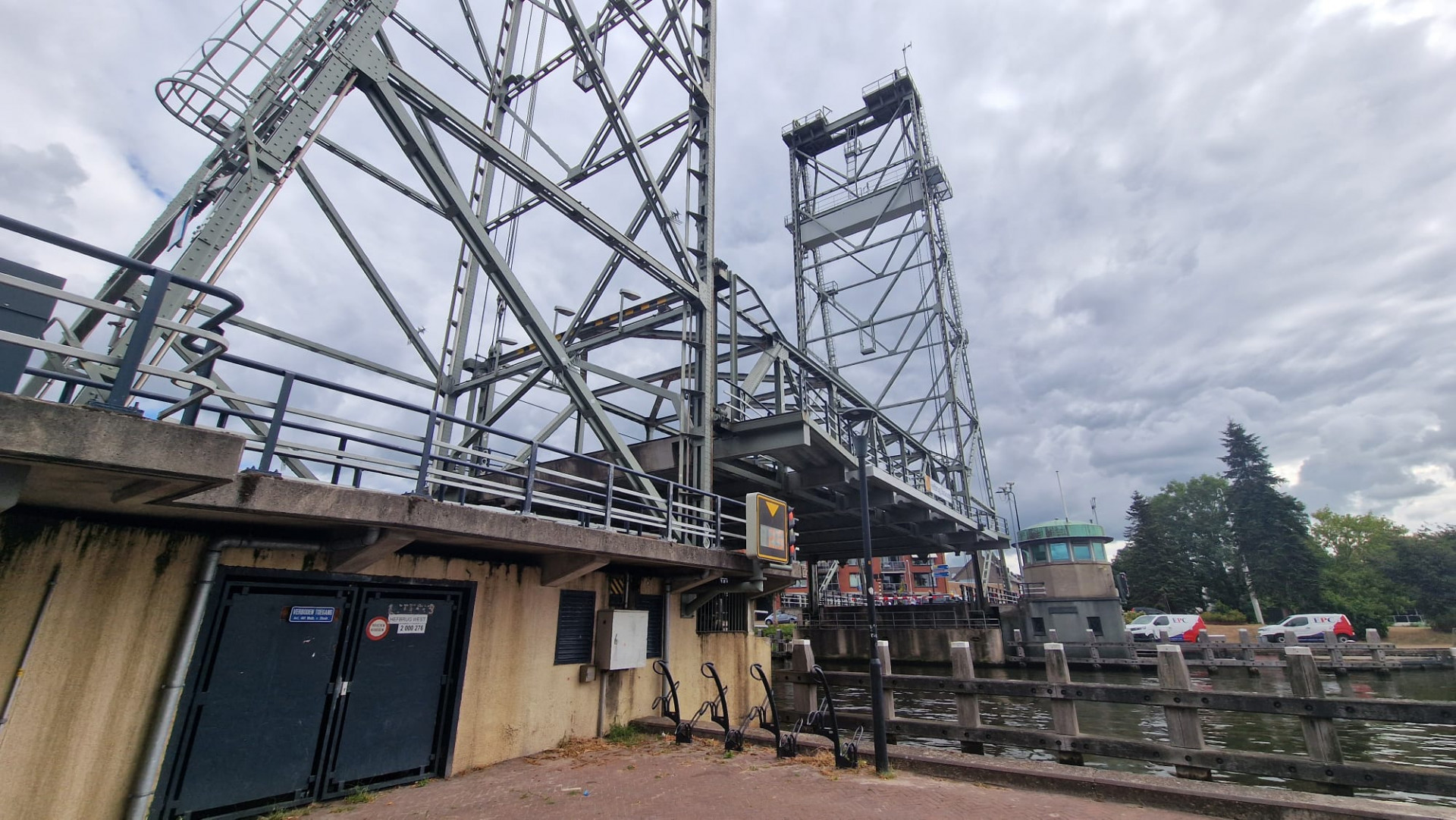 De hefbrug staat in storing