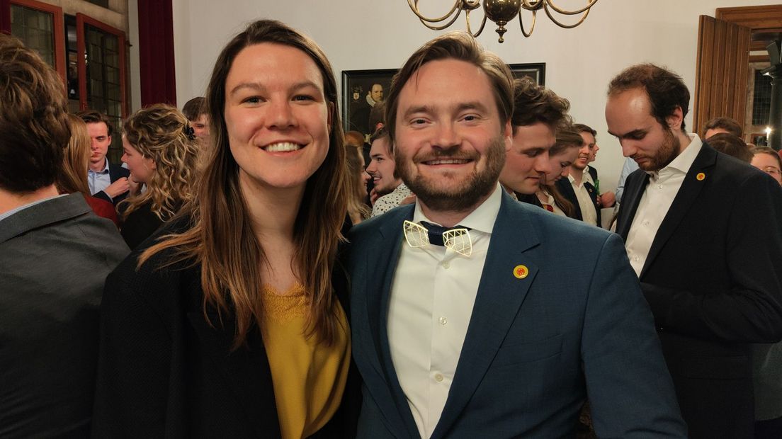 STIP-lijsttrekker Ida de Boer en STIP-wethouder Bas Vollebregt