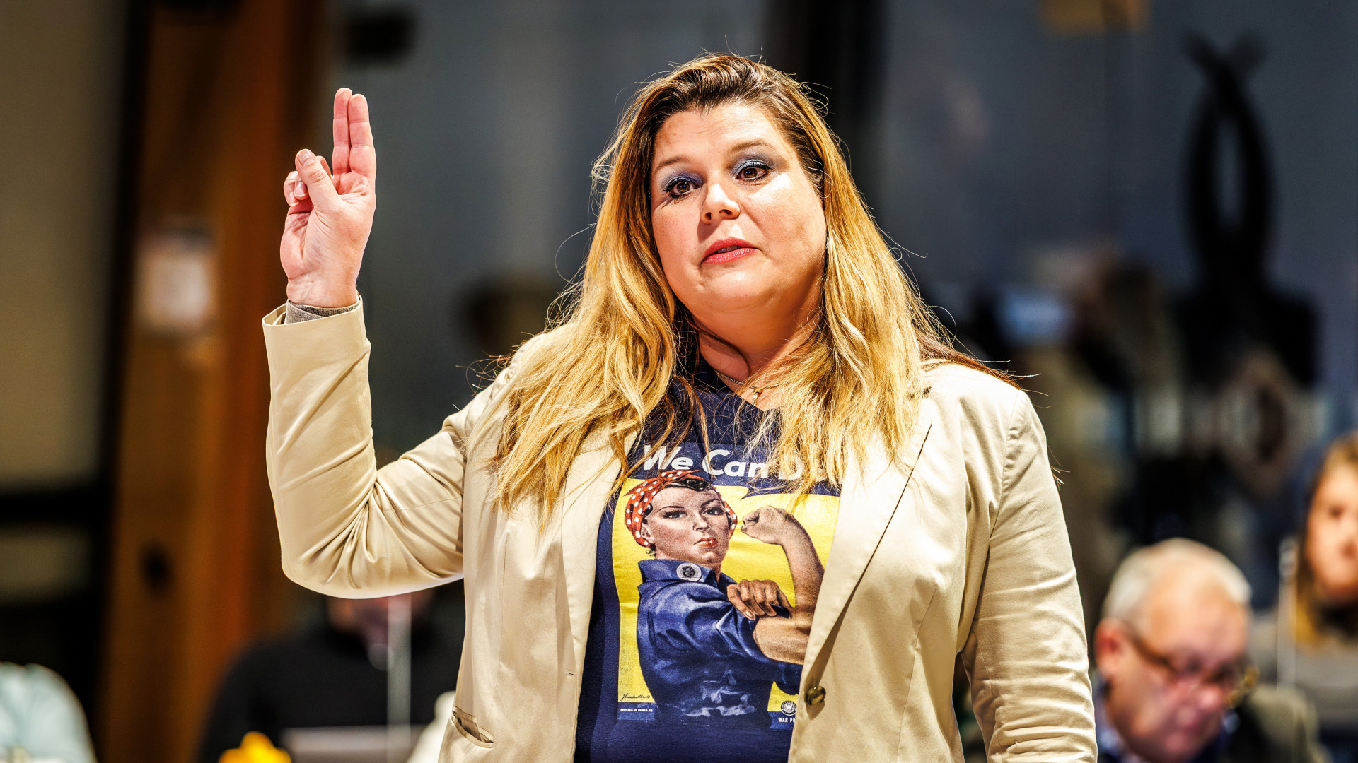 De veelbesproken installatie van het Alphense raadslid Anouk Noordermeer, een van de hoofdrolspelers in de politieke soap