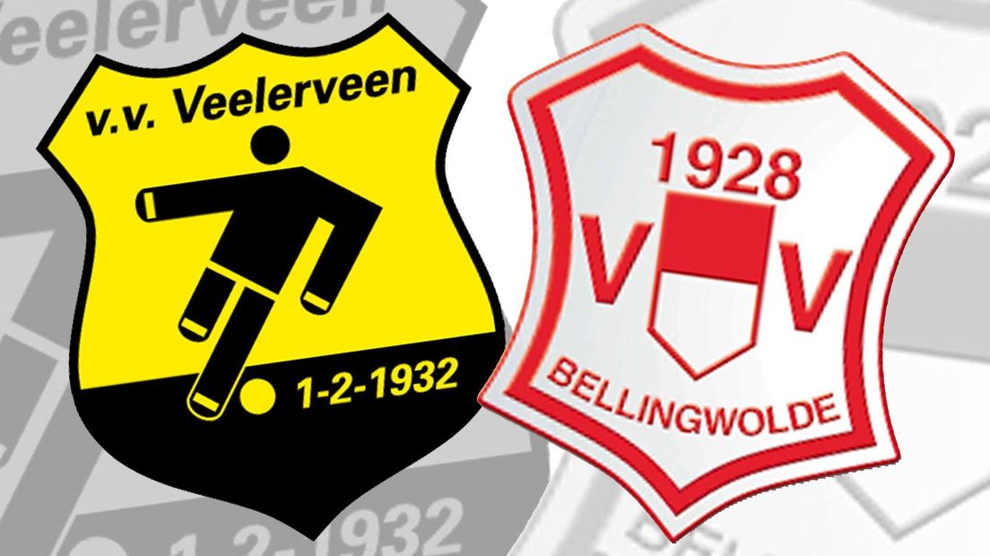 De logo's van Veelerveen en Bellingwolde