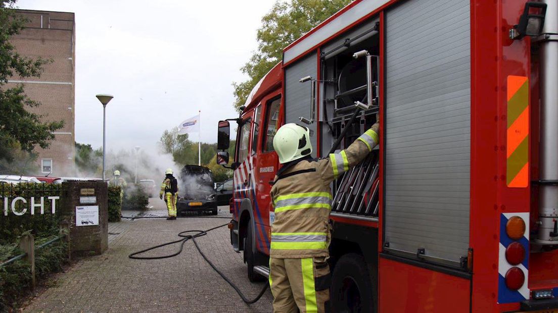 Autobrand in Zwolle