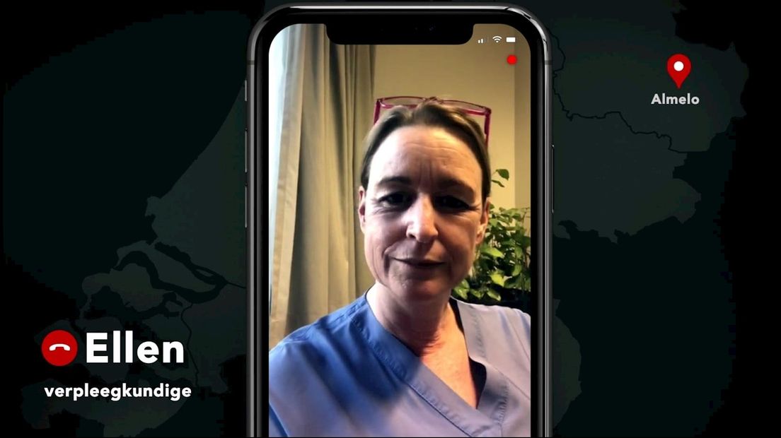 Verpleegkundige Ellen van ZGT in Almelo komt ook aan het woord in de serie