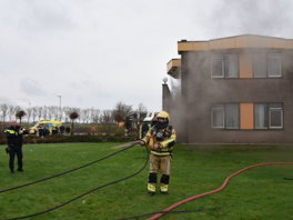 Zeer grote brand in hotel in Steenwijk waar Oekraïners worden opgevangen