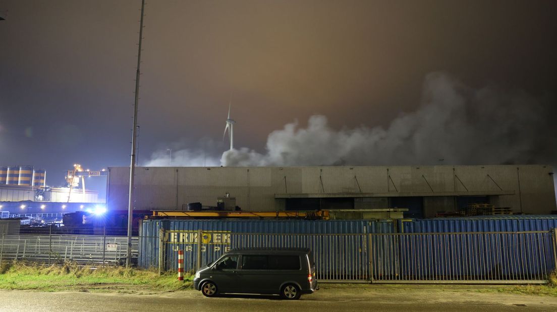 Brand in loods in Kampen