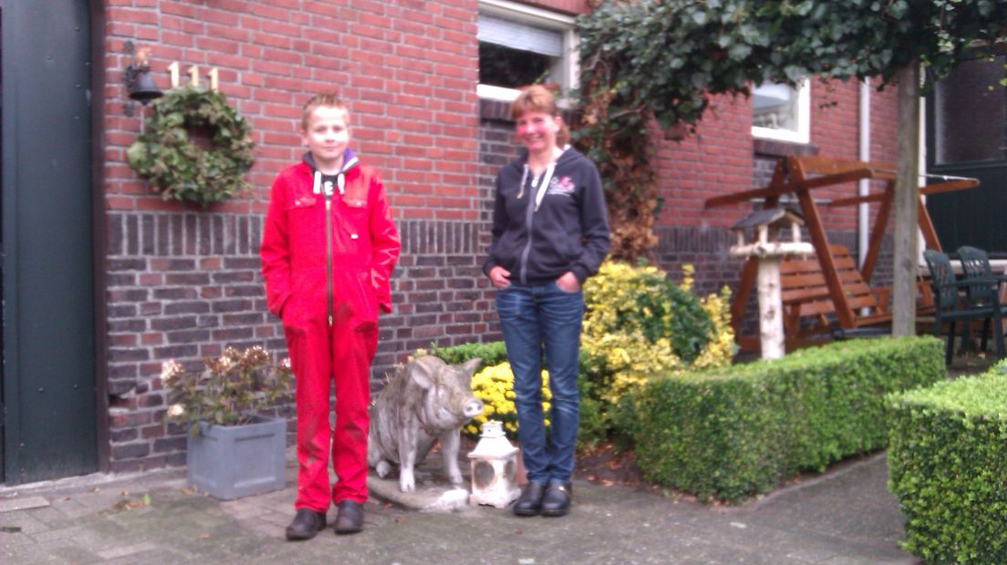 Martijn en zijn moeder Sabine Grobbink