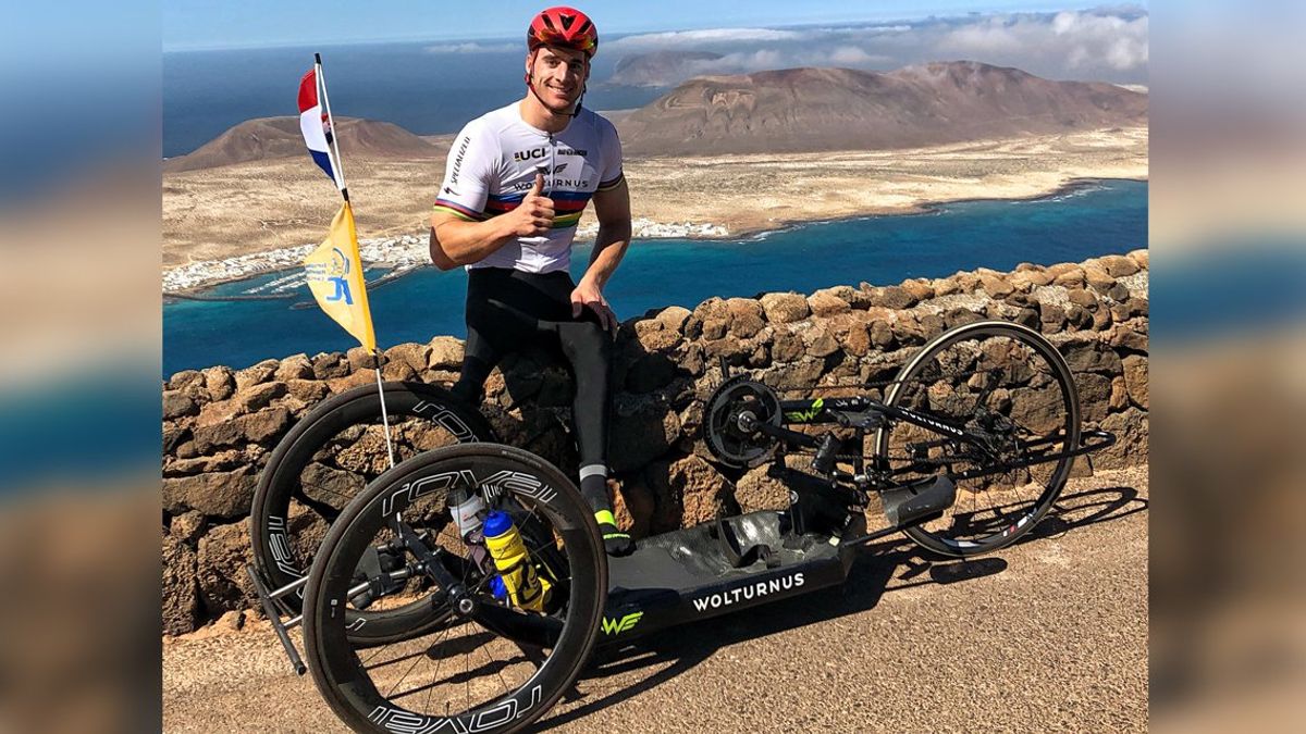 Paralympisch kampioen handbiken doet aanval op werelduurrecord: 'Moet kunnen'