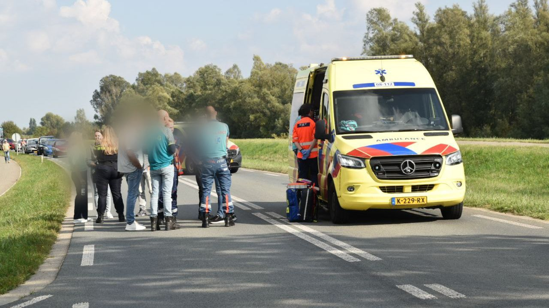 Man in scootmobiel ernstig gewond na ongeval.