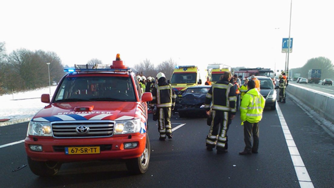 Twee zwaargewonden bij ongeval A12